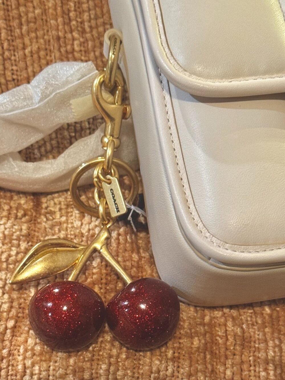 Coach Cherry Bag Charm NWOTs
